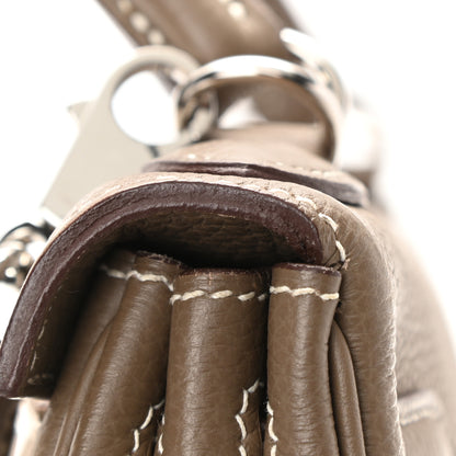 Hermes Togo Kelly Retourne 28 Etoupe 12 of 17