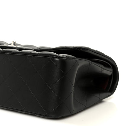 Chanel Lambskin Quilted Jumbo Double Flap Black 11 of 12
