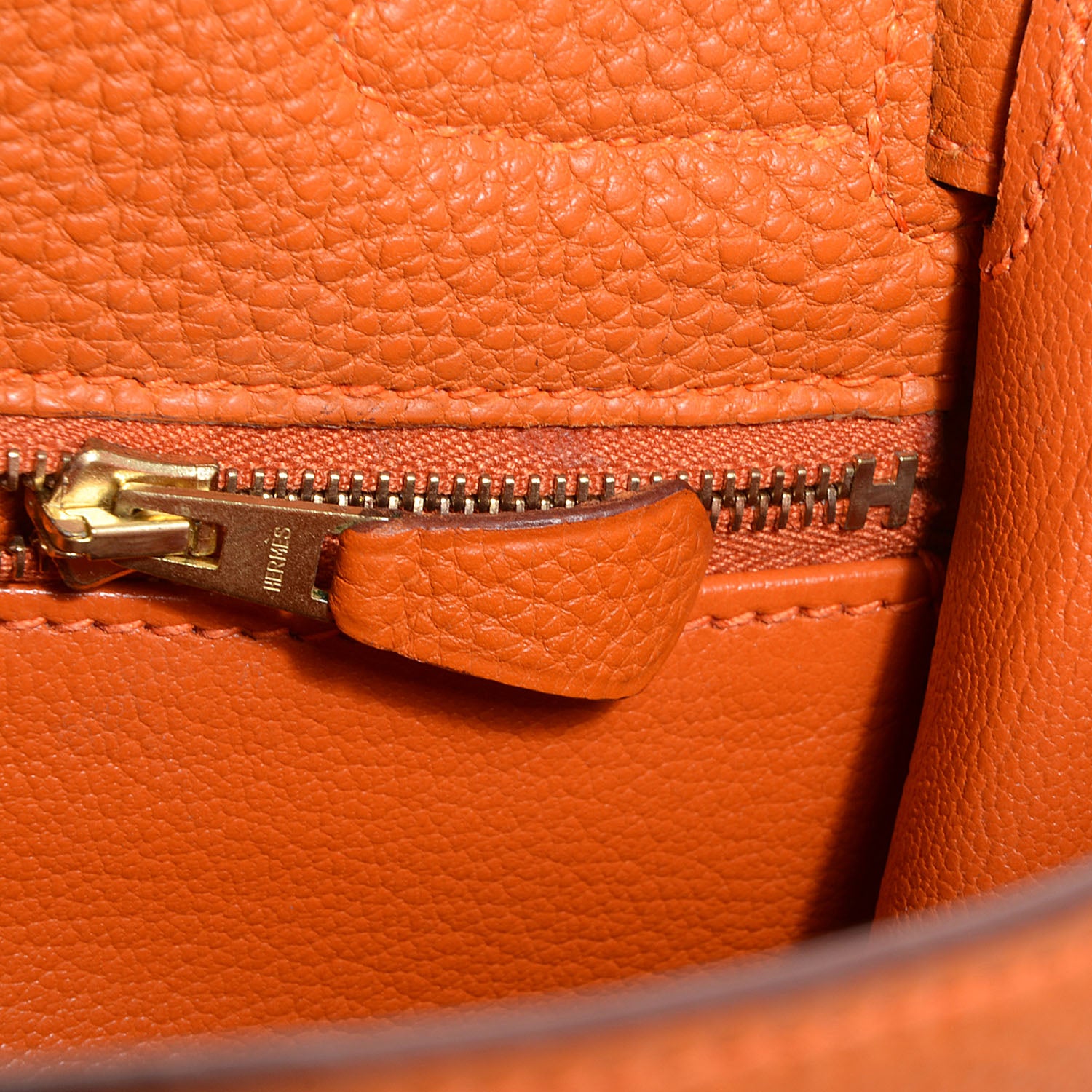 Hermes Togo Kelly Sellier 32 Orange 18 of 27