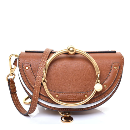 Chloe Calfskin Small Nile Bracelet Minaudiere Bag Caramel 1 of 11
