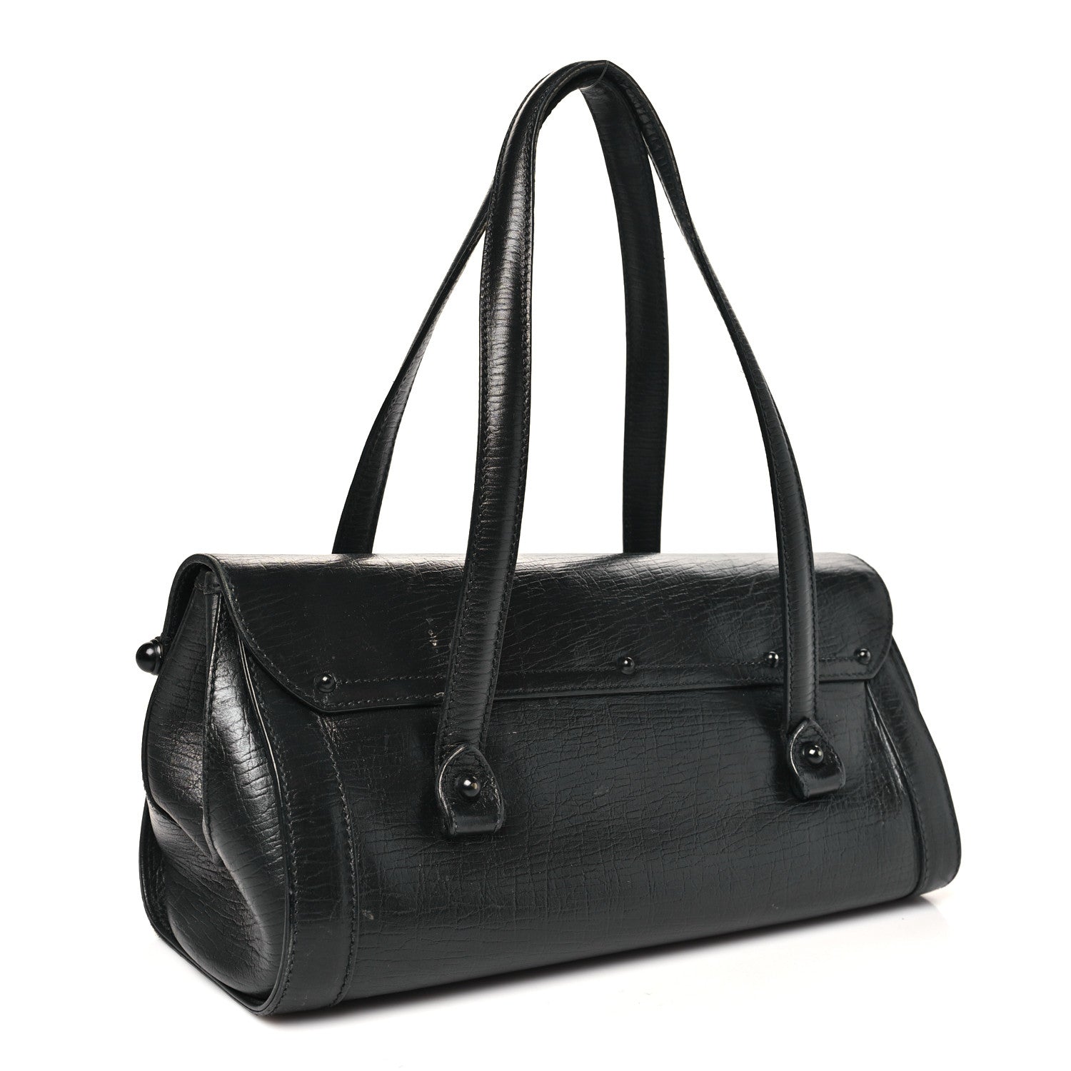Gucci Calfskin Bamboo Bullet Black 3 of 13