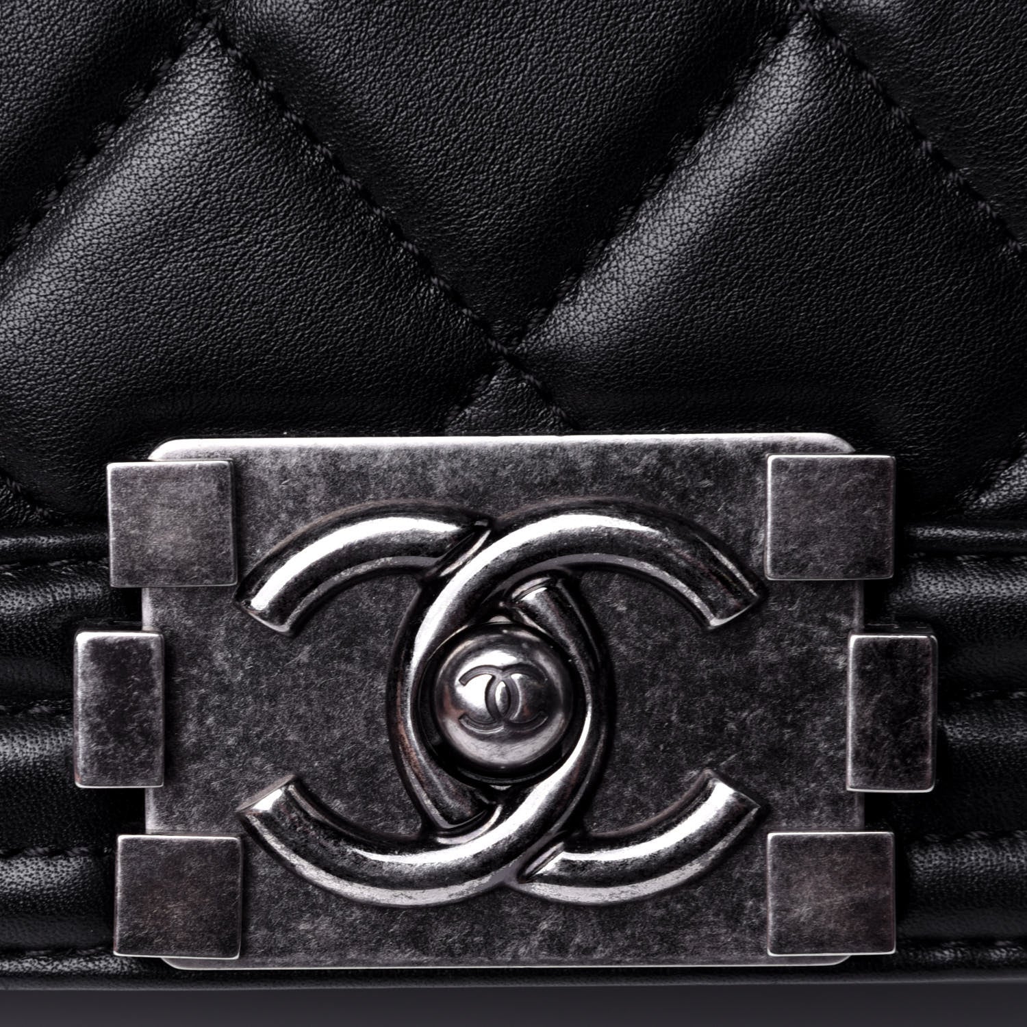 Chanel Calfskin Quilted New Medium Boy Flap Black 11 of 12