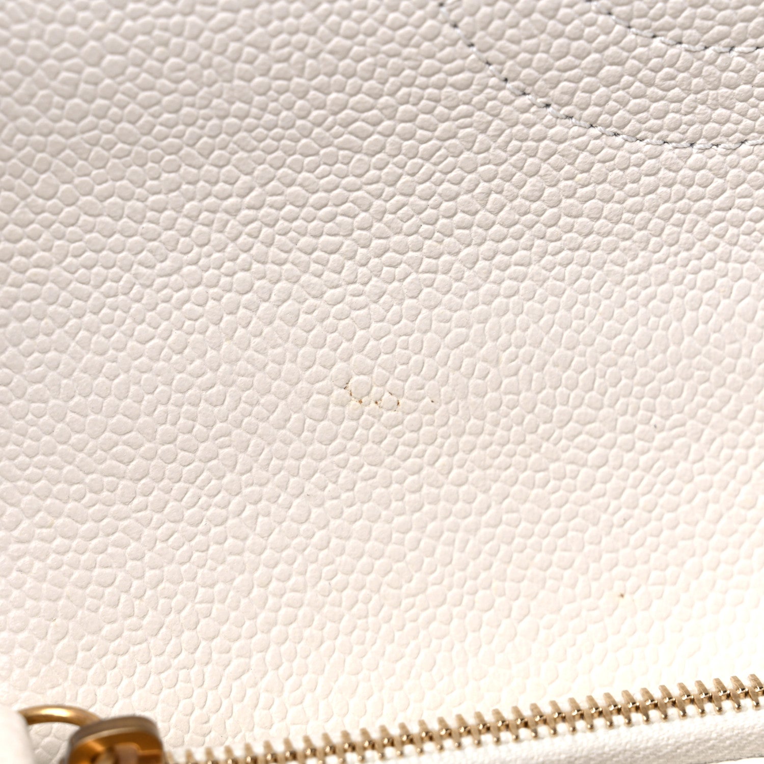 Chanel Caviar Diamond Stitched Small Top Handle Flap White 12 of 18