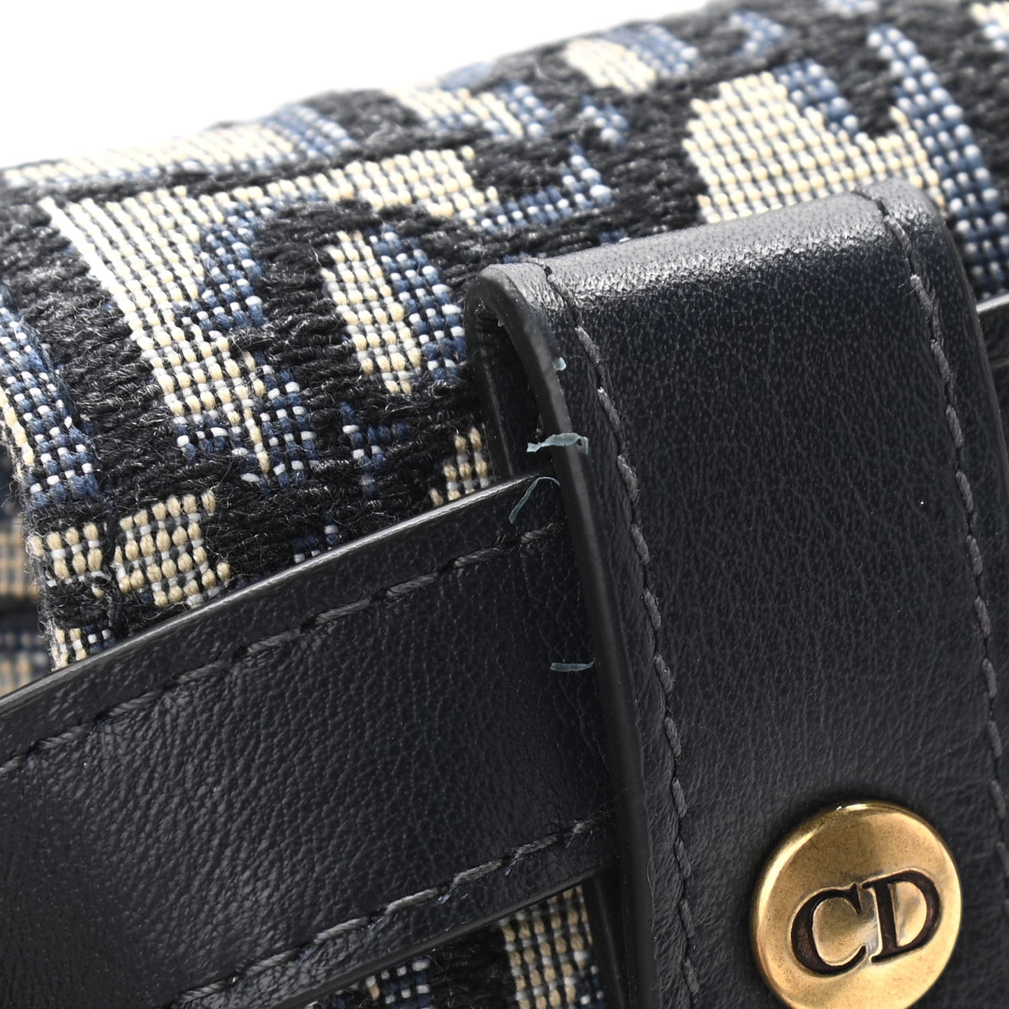 Oblique Saddle Belt Bag Blue
