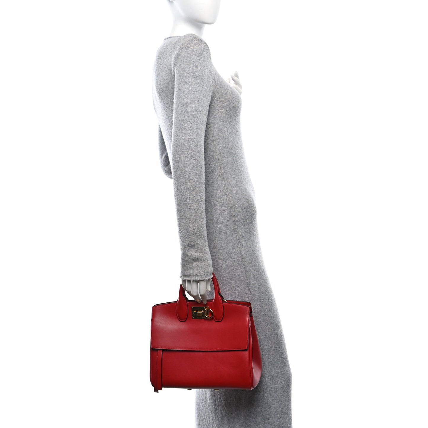 Calfskin Medium The Studio Bag Red