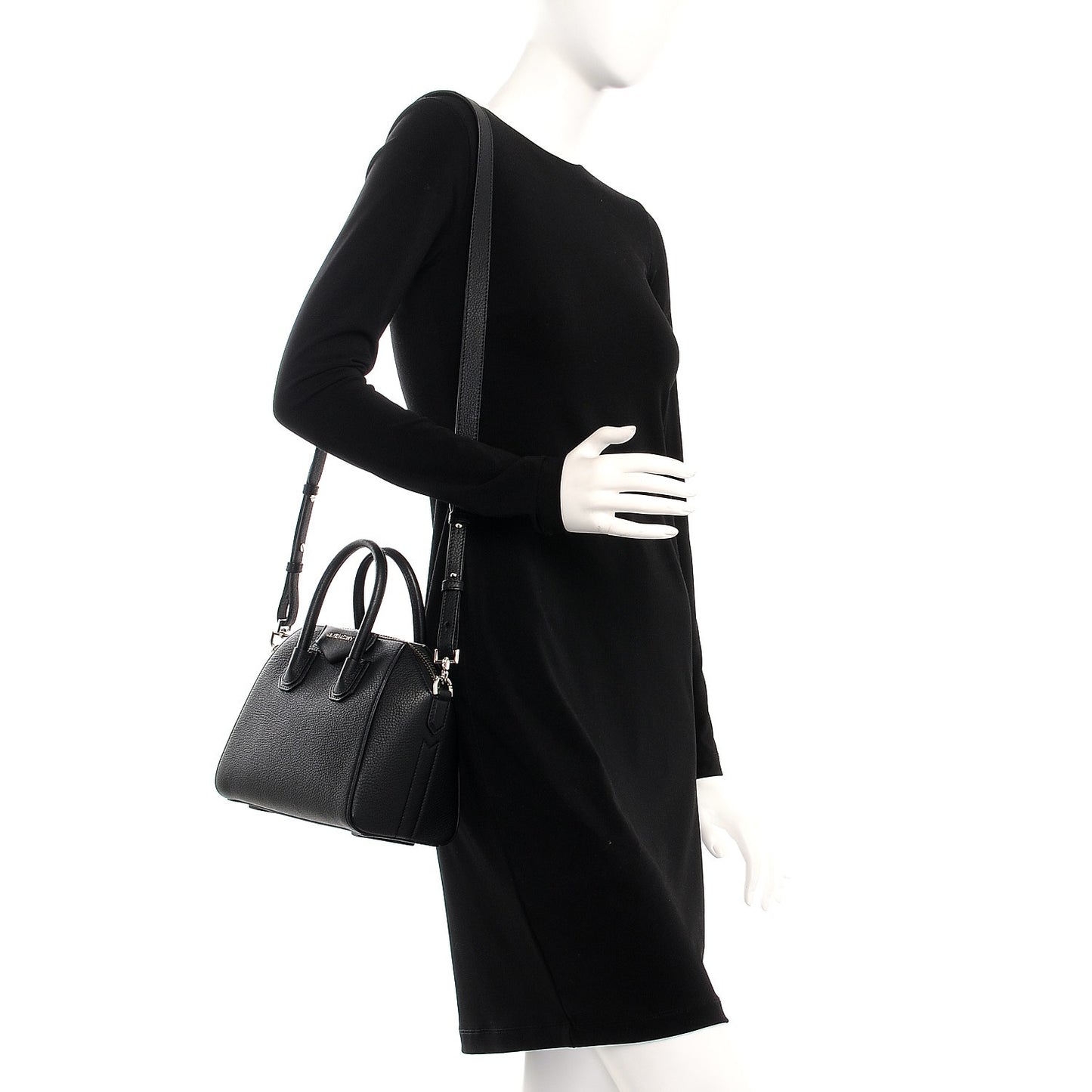 Sugar Goatskin Mini Antigona Black