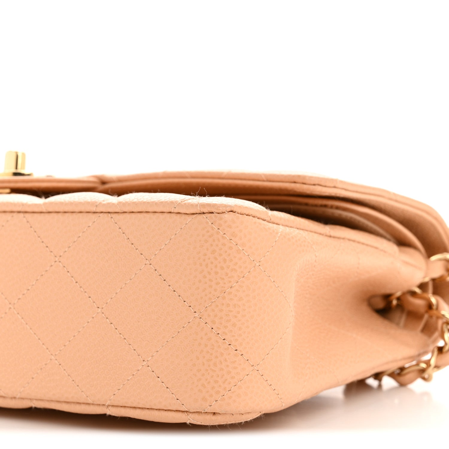 Chanel Caviar Quilted Medium Double Flap Beige Clair 10 of 14