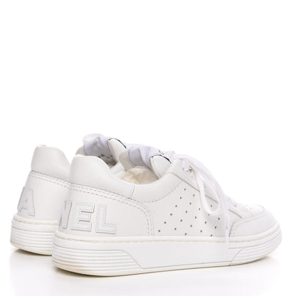 Chanel Calfskin Womens Logo Sneakers 36 White 4 of 10