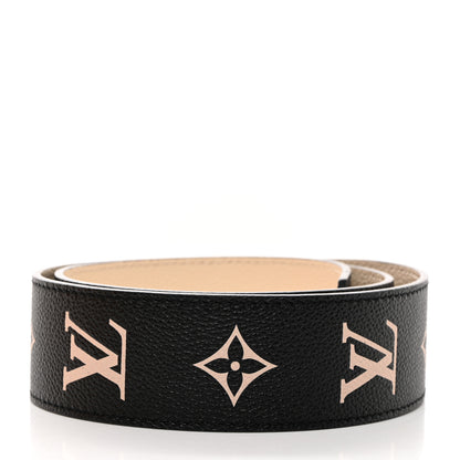 Louis Vuitton Empreinte Monogram Bandouliere Shoulder Strap Black Beige 2 of 6