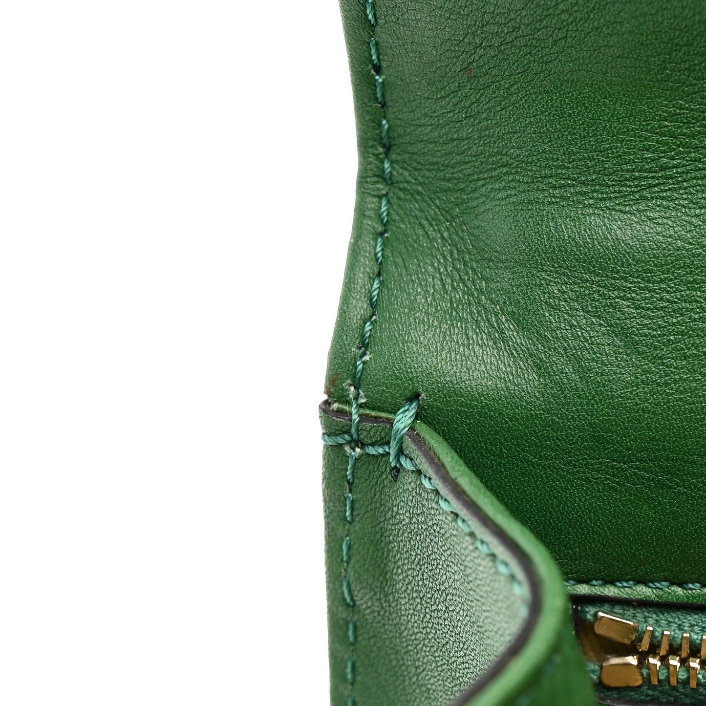 Vitello Small Glam Lock Rockstud Flap Gea Green