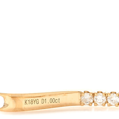 Parker & West by FASHIONPHILE 18K Yellow Gold Diamond 2.00ct Insde Out Hoop Earrings 4 of 4
