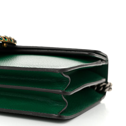 Gucci Pebbled Calfskin Small Dionysus Shoulder Bag Emerald 10 of 10