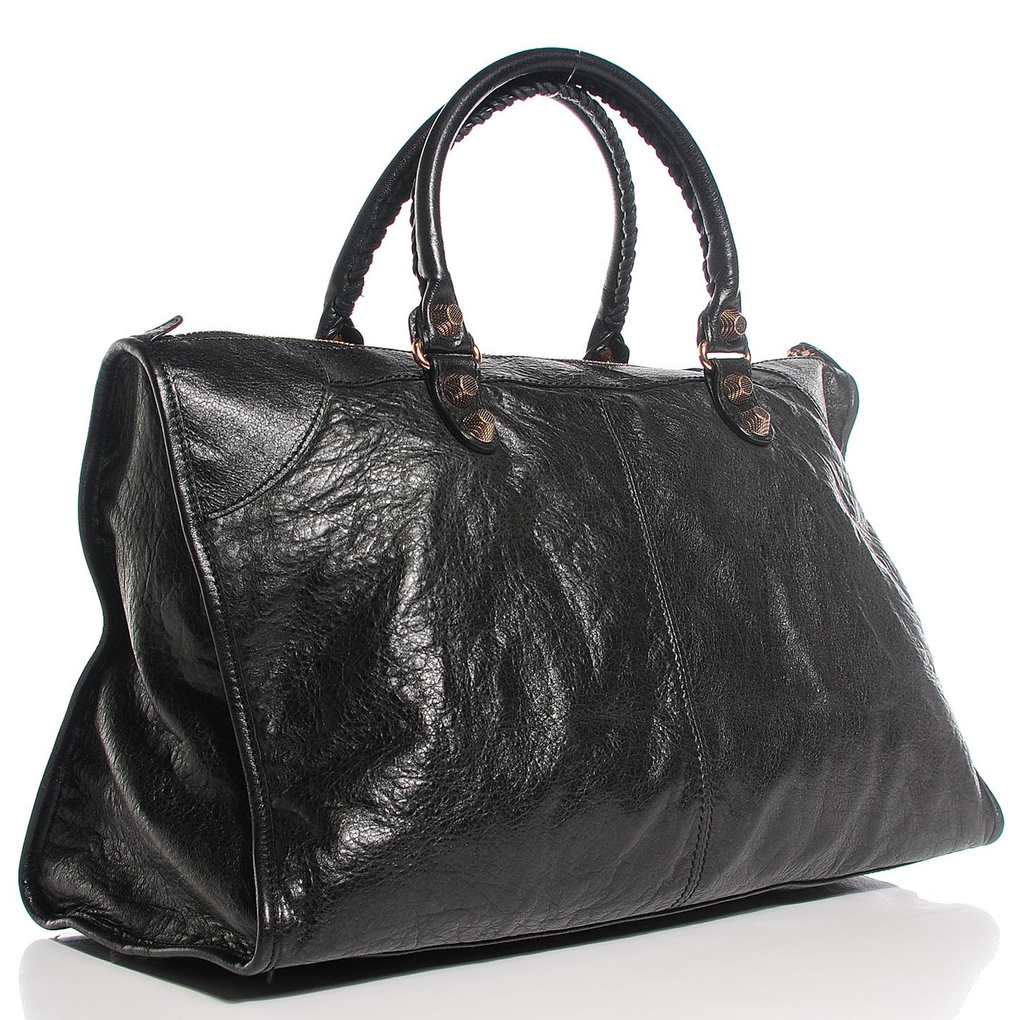 Agneau Giant 12 Rose Gold Hardware Work Black