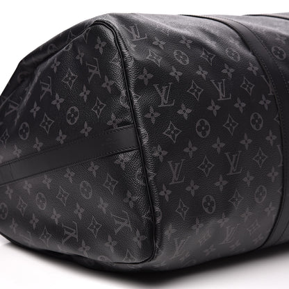 Louis Vuitton Monogram Eclipse Keepall Bandouliere 55 7 of 11
