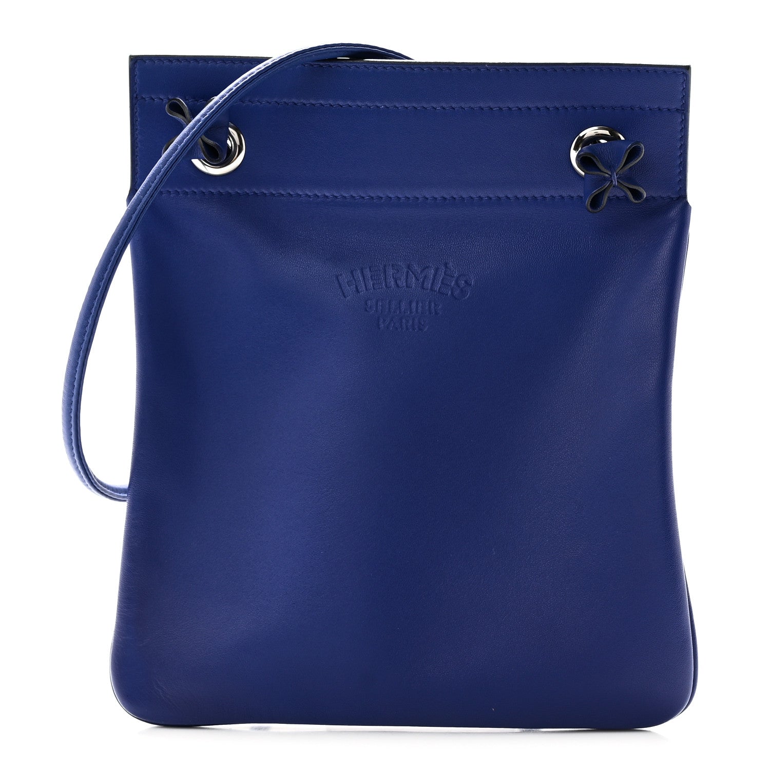 Hermes Milo Lambskin Swift Mini Aline Bleu Electrique 1 of 10