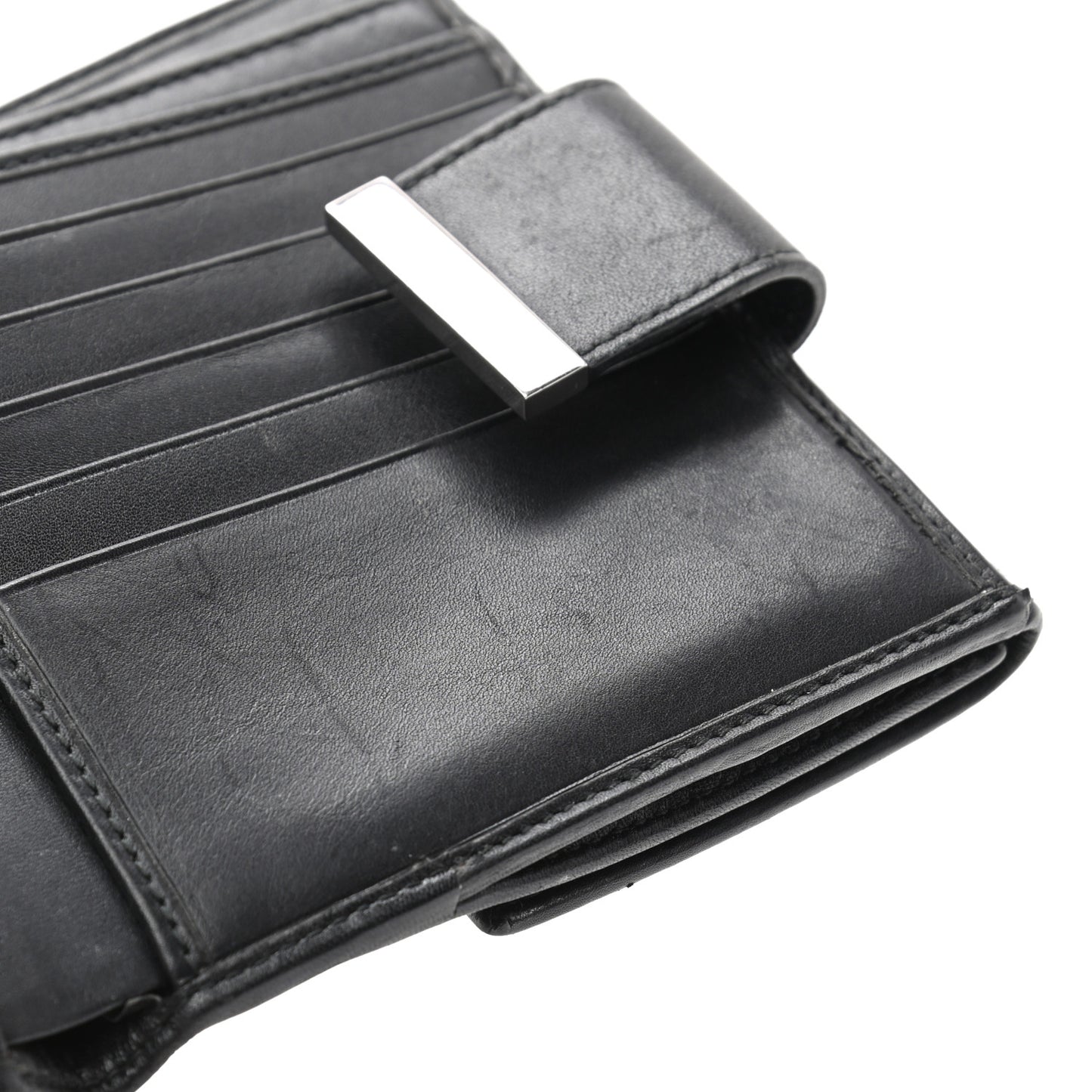 Monogram Flap Wallet Black