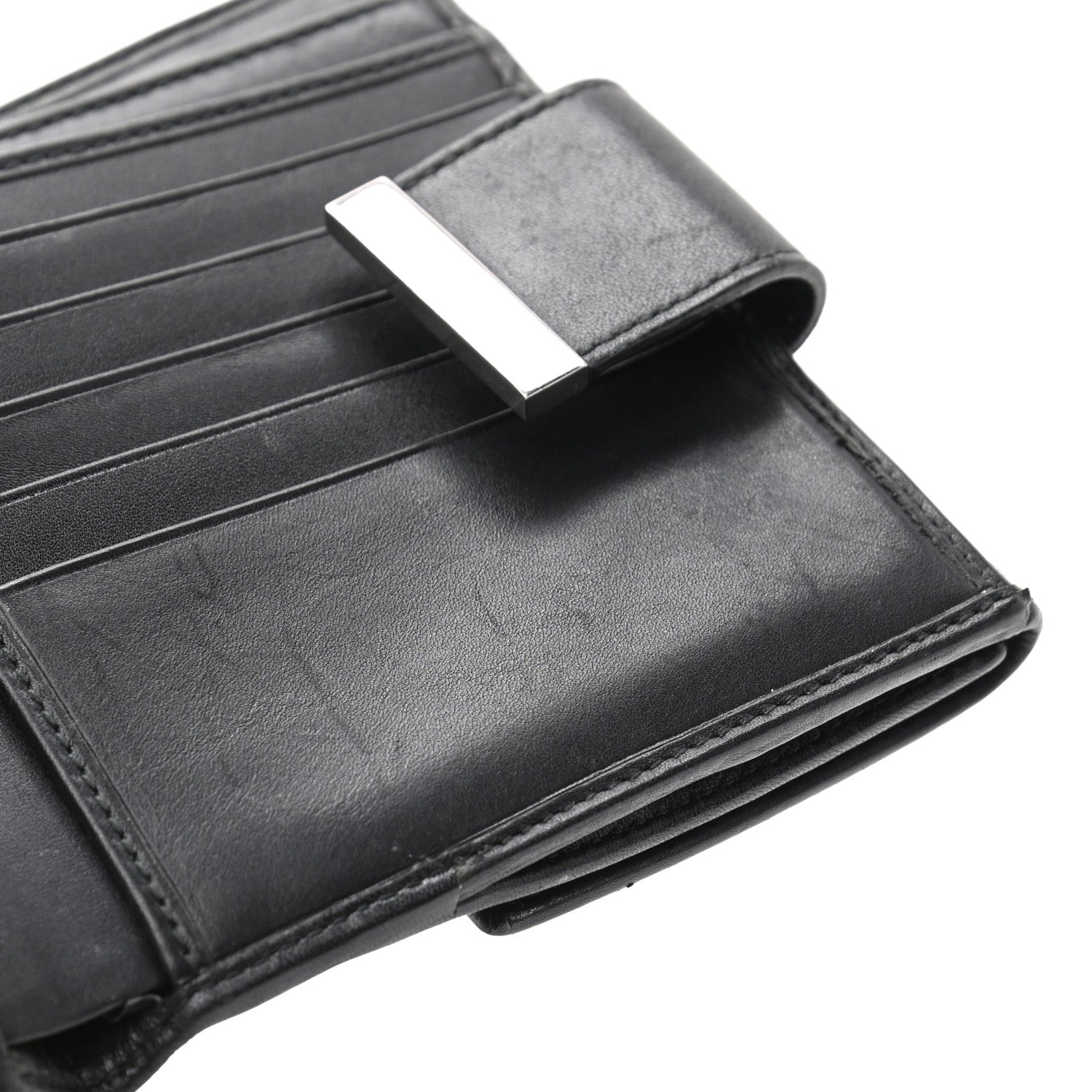Gucci Monogram Flap Wallet Black 14 of 14