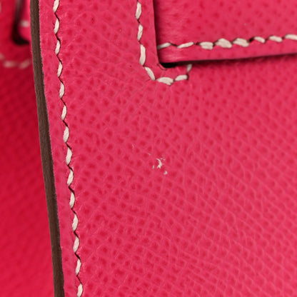 Hermes Epsom Kelly Sellier 32 Rose Tyrien 11 of 11