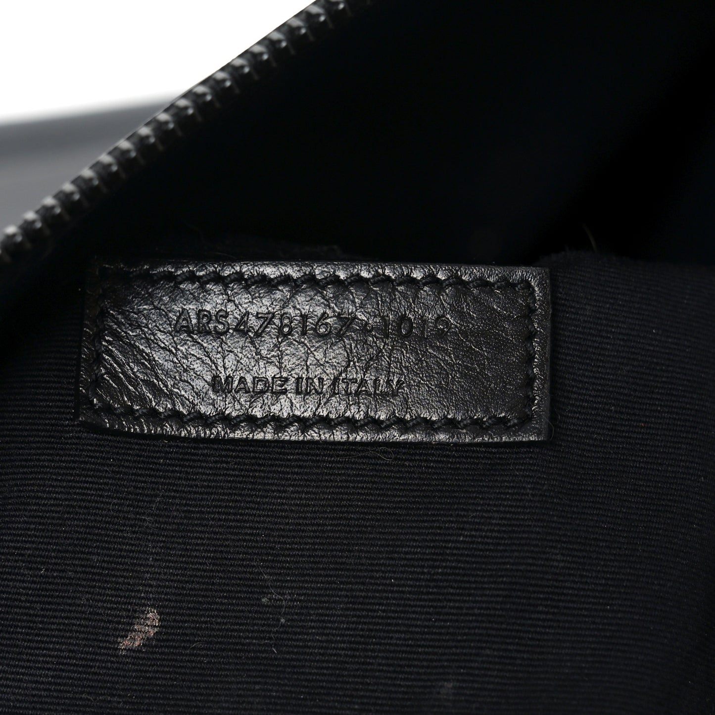 Textured Patent Large Souple Sac De Jour Black