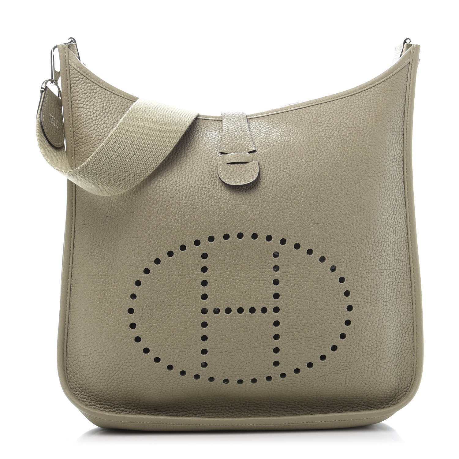 Hermes Taurillon Clemence Evelyne III GM Sauge 1 of 11