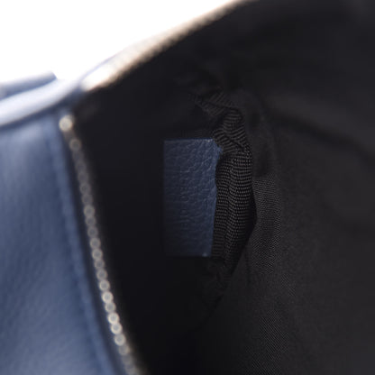 Christian Dior HOMME Grained Calfskin Mens Roller Pouch Blue 10 of 11
