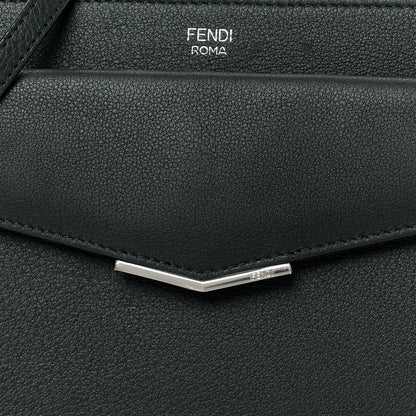 Fendi Vitello Dolce Studded Mini 2Jours Pouch Black Multicolor 8 of 10