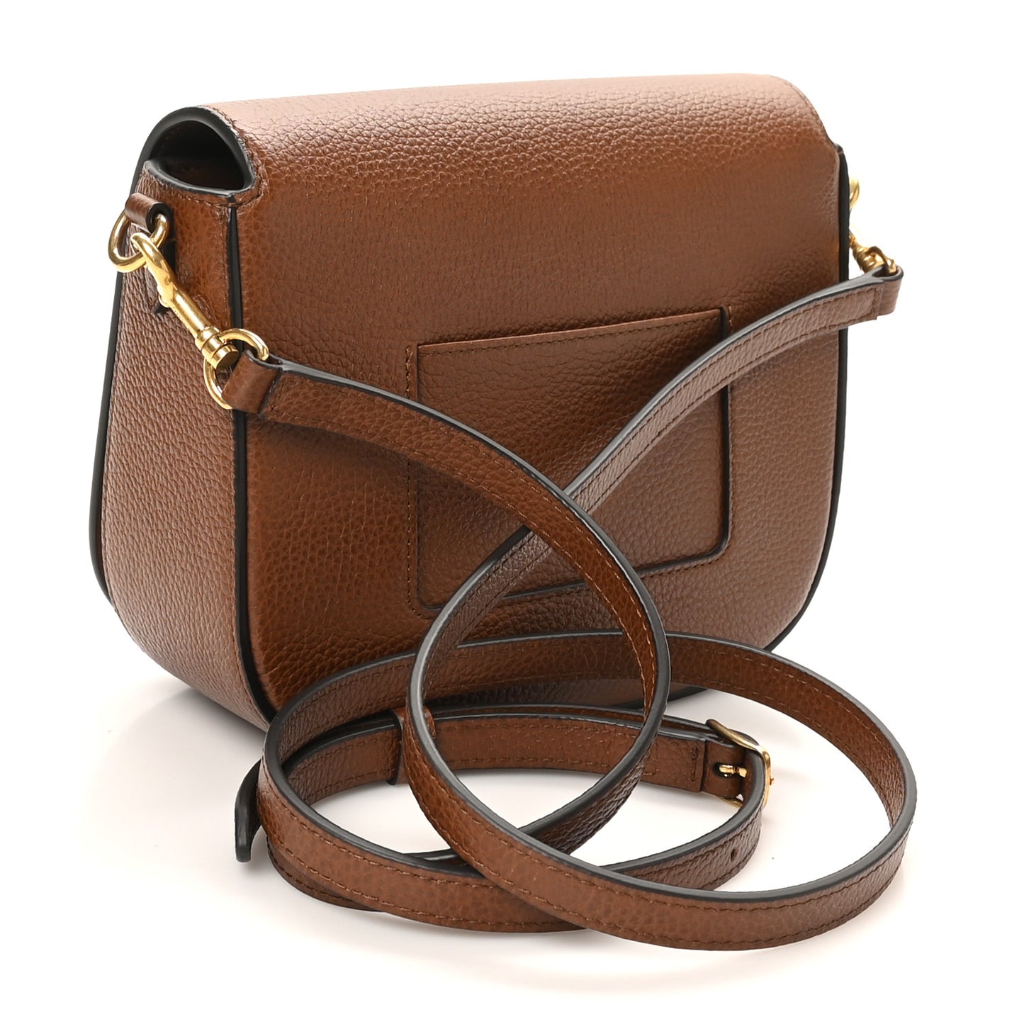 Natural Grained Calfskin Small Darley Satchel Oak