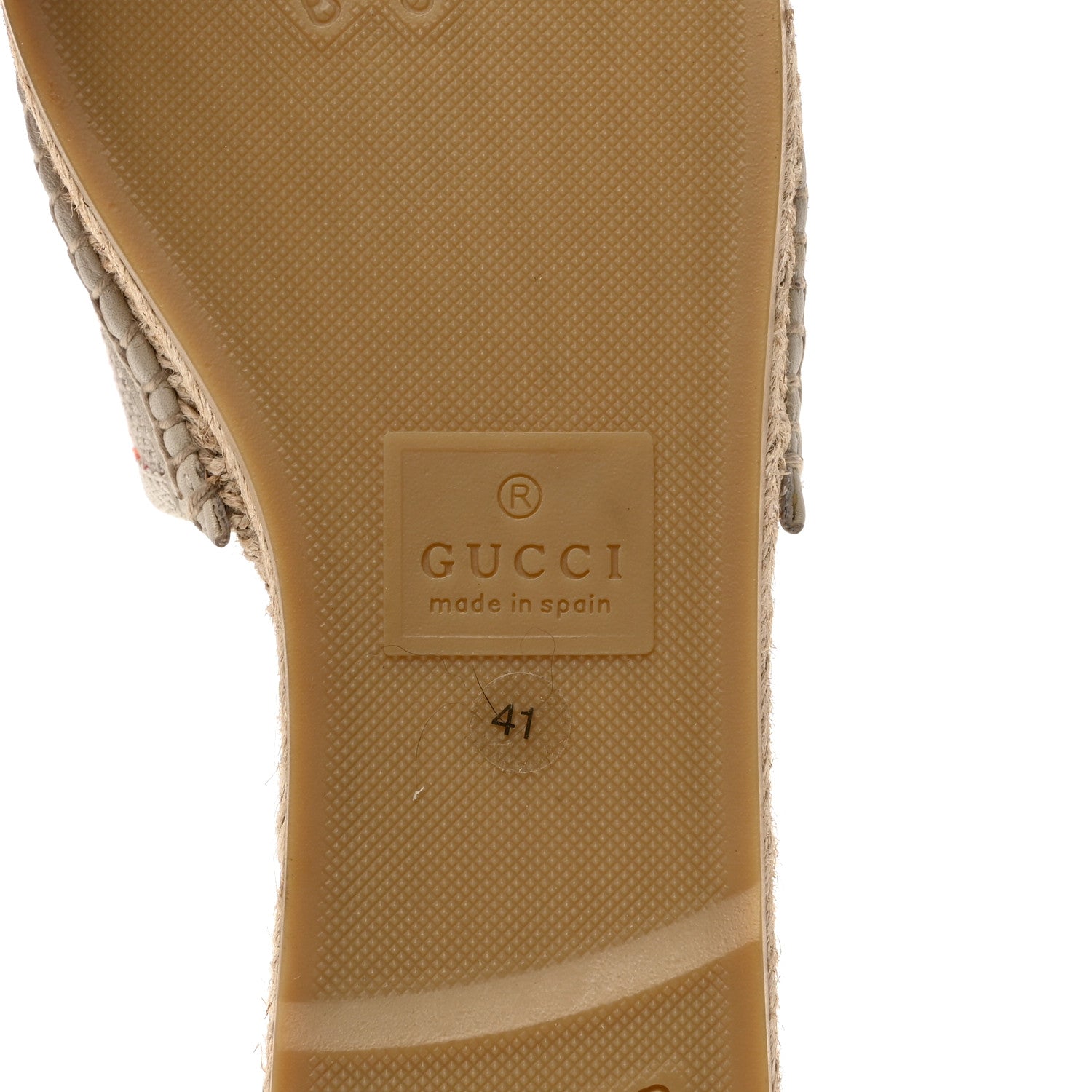 Gucci Linen Psychedelic Mini GG Monogram Slide Sandals 41 Multicolor 9 of 9