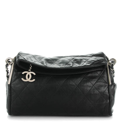 Chanel Lambskin Stitched Medium Ultimate Soft Tote Black 1 of 7