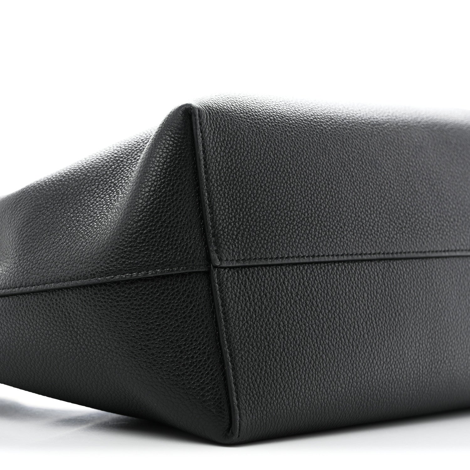 Celine Grained Calfskin Triomphe Medium Cabas Anais Black 8 of 11