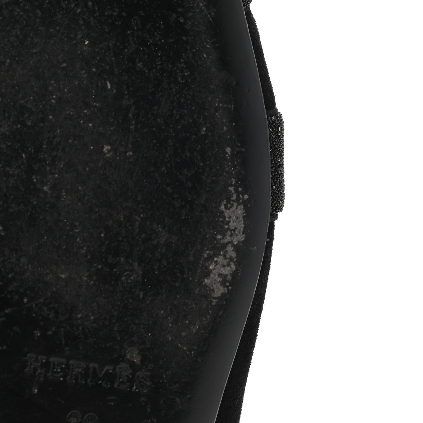 Satin Suede Goatskin Crystal Roxane Mules 39 Black
