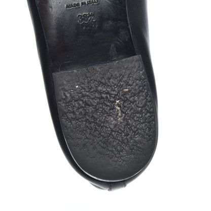 Chanel Lambskin Patent Cap Toe Ballerina Flats 38.5 Black 11 of 12