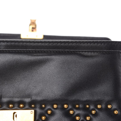 Christian Dior Lambskin Cannage Studded Dioraddict Wallet on Chain Black 11 of 11