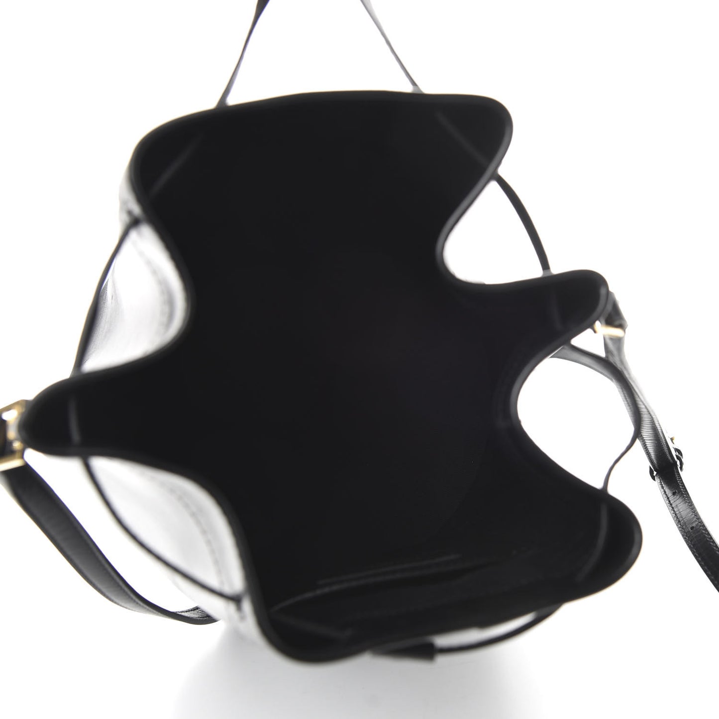 Smooth Calfskin Medium Talitha Bucket Bag Black
