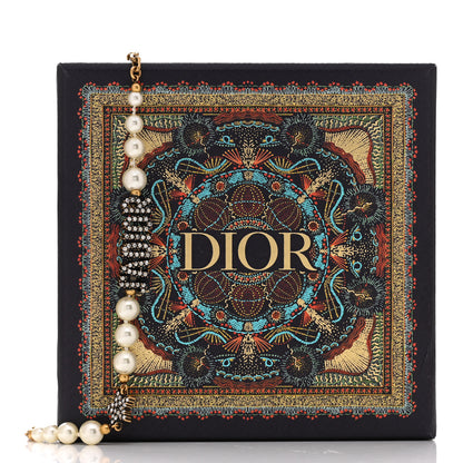 Christian Dior Metal Pearl Crystal J'Adior Choker Necklace Antique Gold 6 of 6