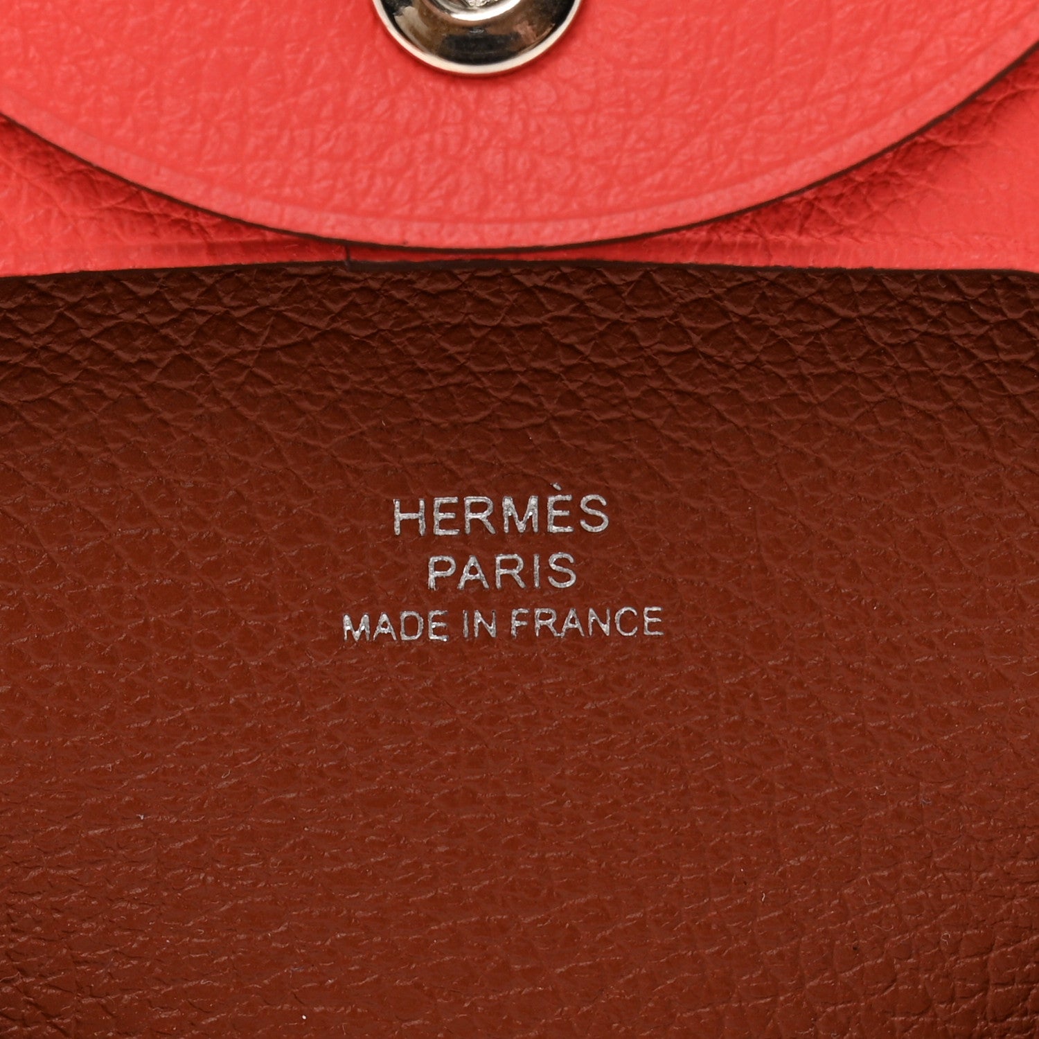 Hermes Evercolor Bastia Verso Coin Purse Rose Texas Sienne 6 of 8
