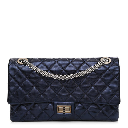 Chanel Aged Calfskin Quilted 2.55 Reissue 228 Flap Blue 1 of 12