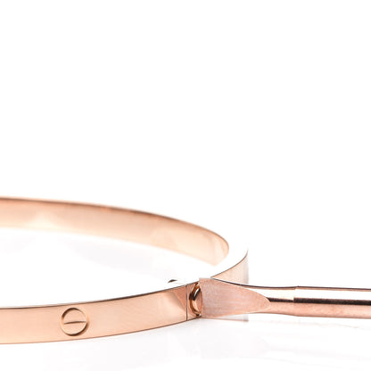 Cartier 18K Pink Gold Small LOVE Bracelet 17 5 of 5
