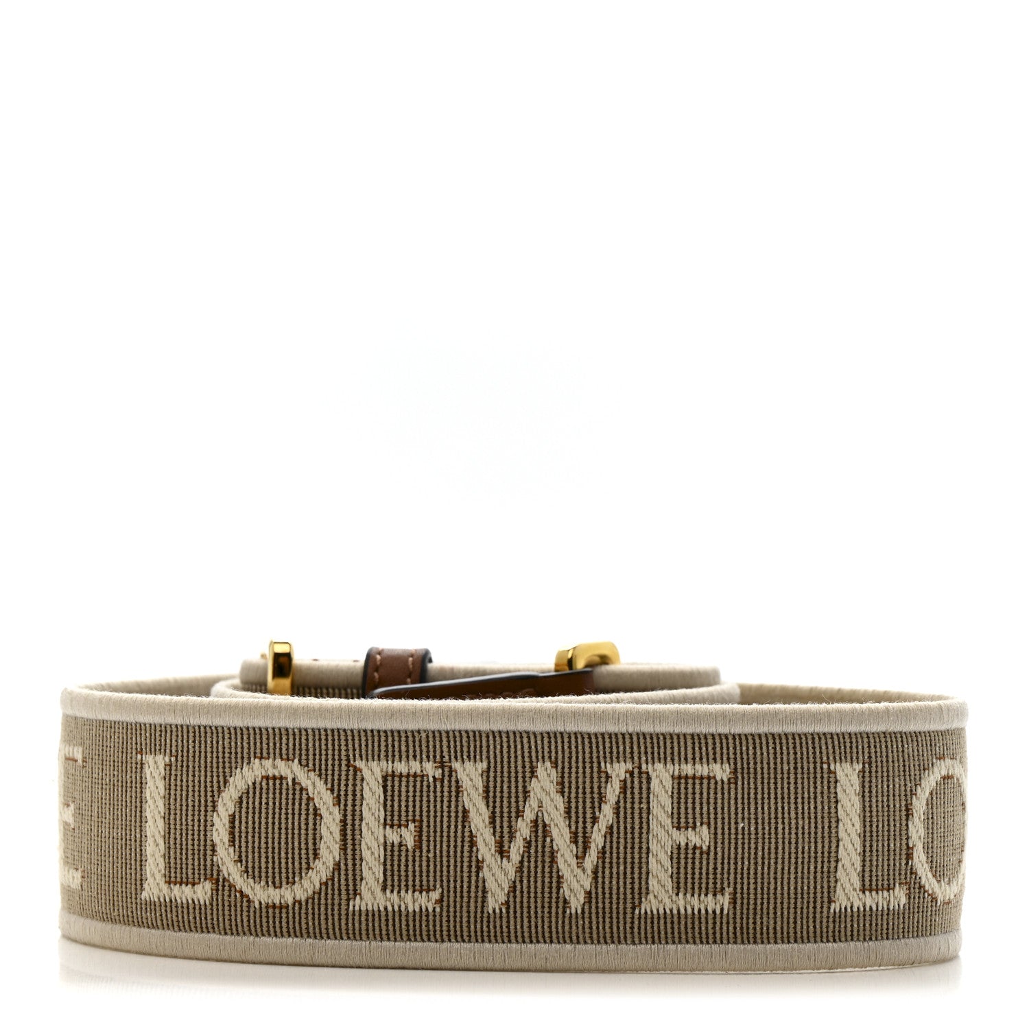 Loewe Calfskin Jacquard Anagram Strap Oak 2 of 5