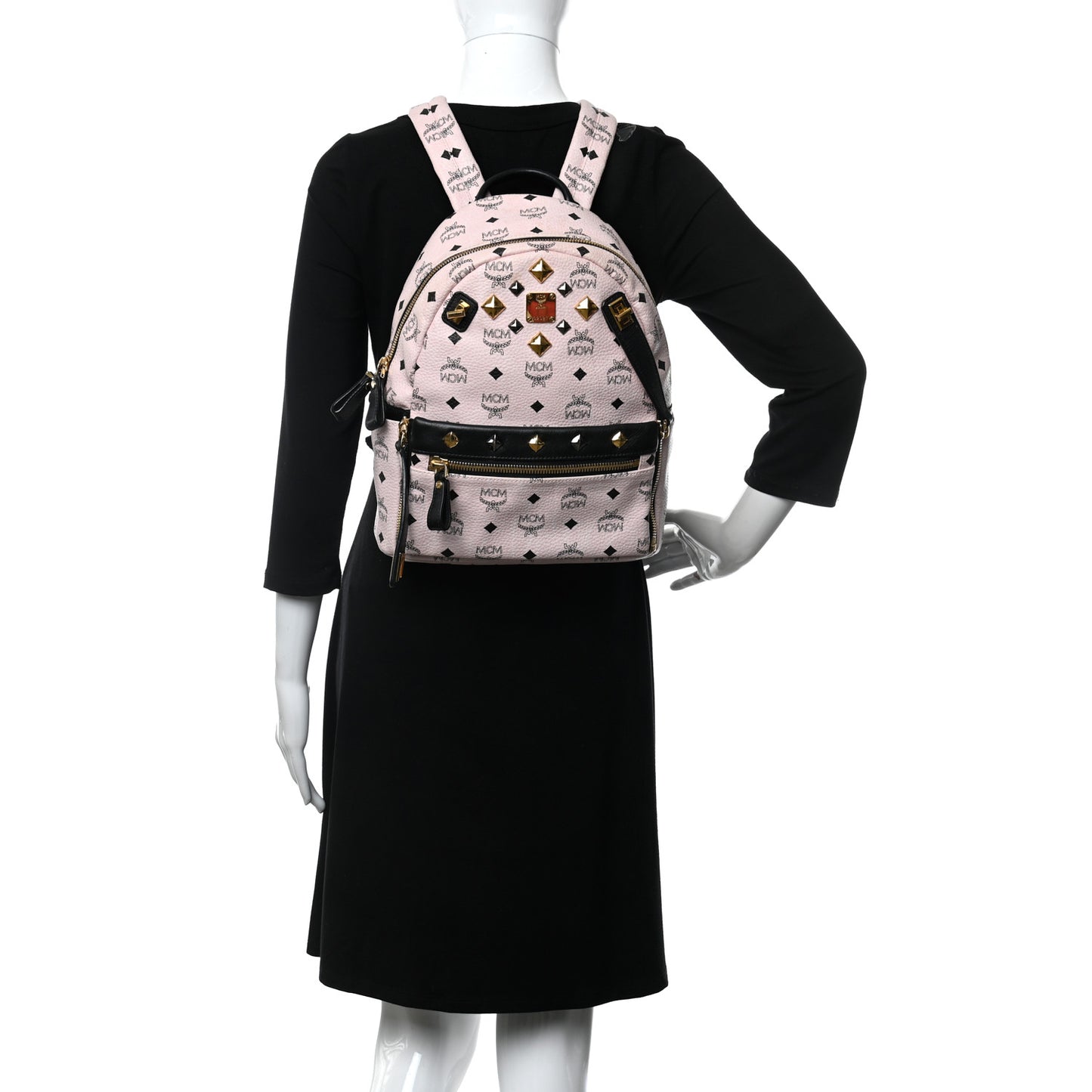 Visetos Studded Small Dual Stark Backpack Chalk Pink Black