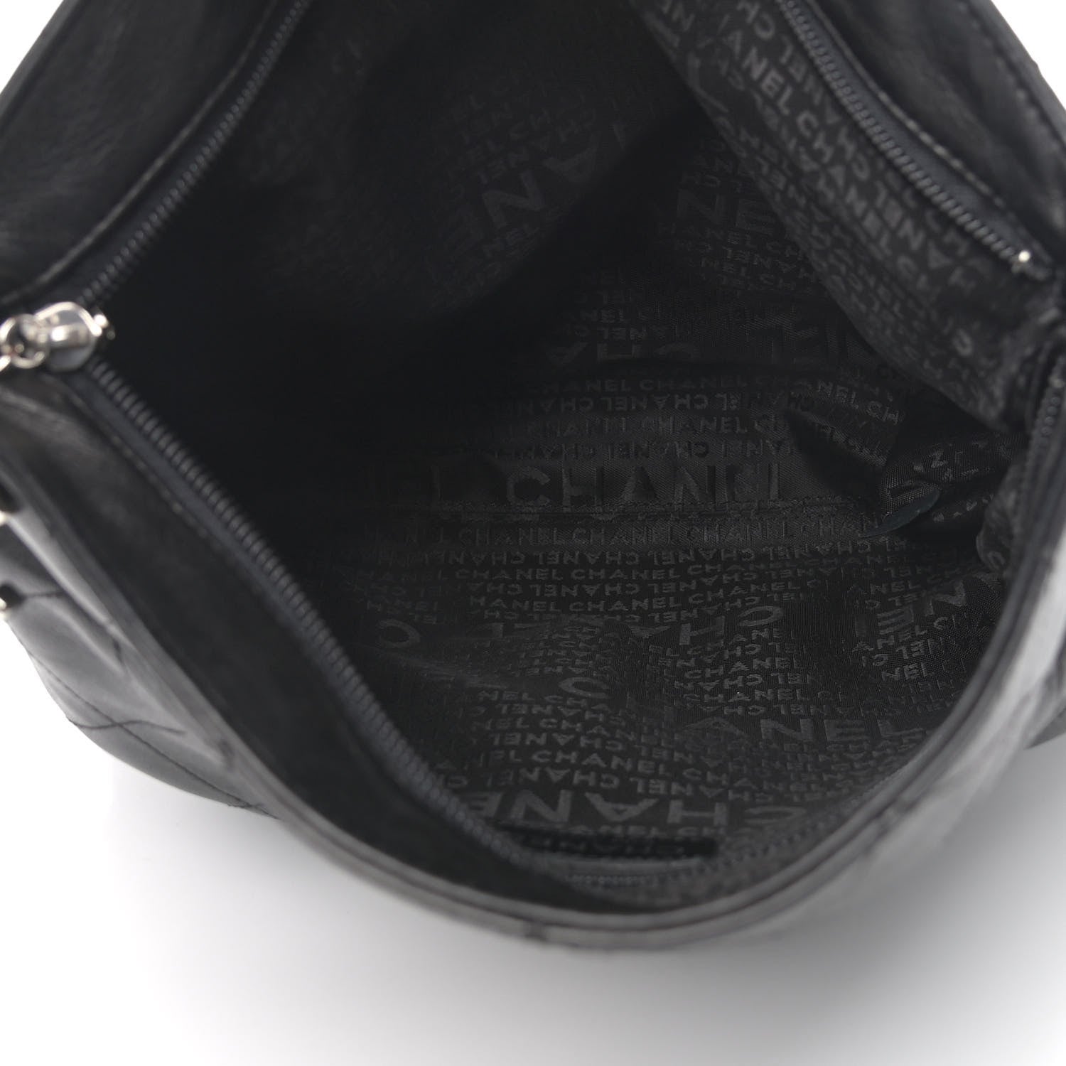 Chanel Lambskin Stitched Medium Ultimate Soft Tote Black 5 of 10