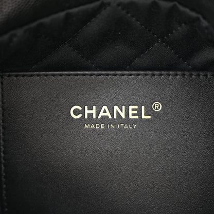 Chanel Shiny Caviar Quilted Monochrome Mini Chanel 22 Black 6 of 11
