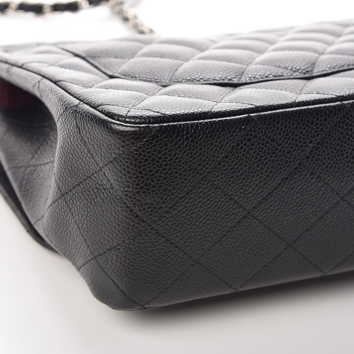 Chanel Caviar Quilted Jumbo Double Flap Black 15 of 16