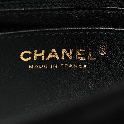 Chanel Denim Braided Mini Rectangular Flap Bag Black Gold 6 of 11