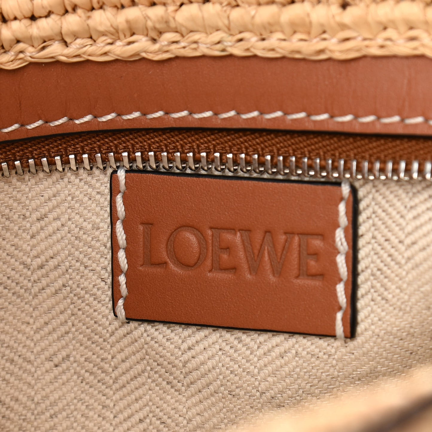 Calfskin Raffia Paulas Ibiza Pochette Bag Natural Tan
