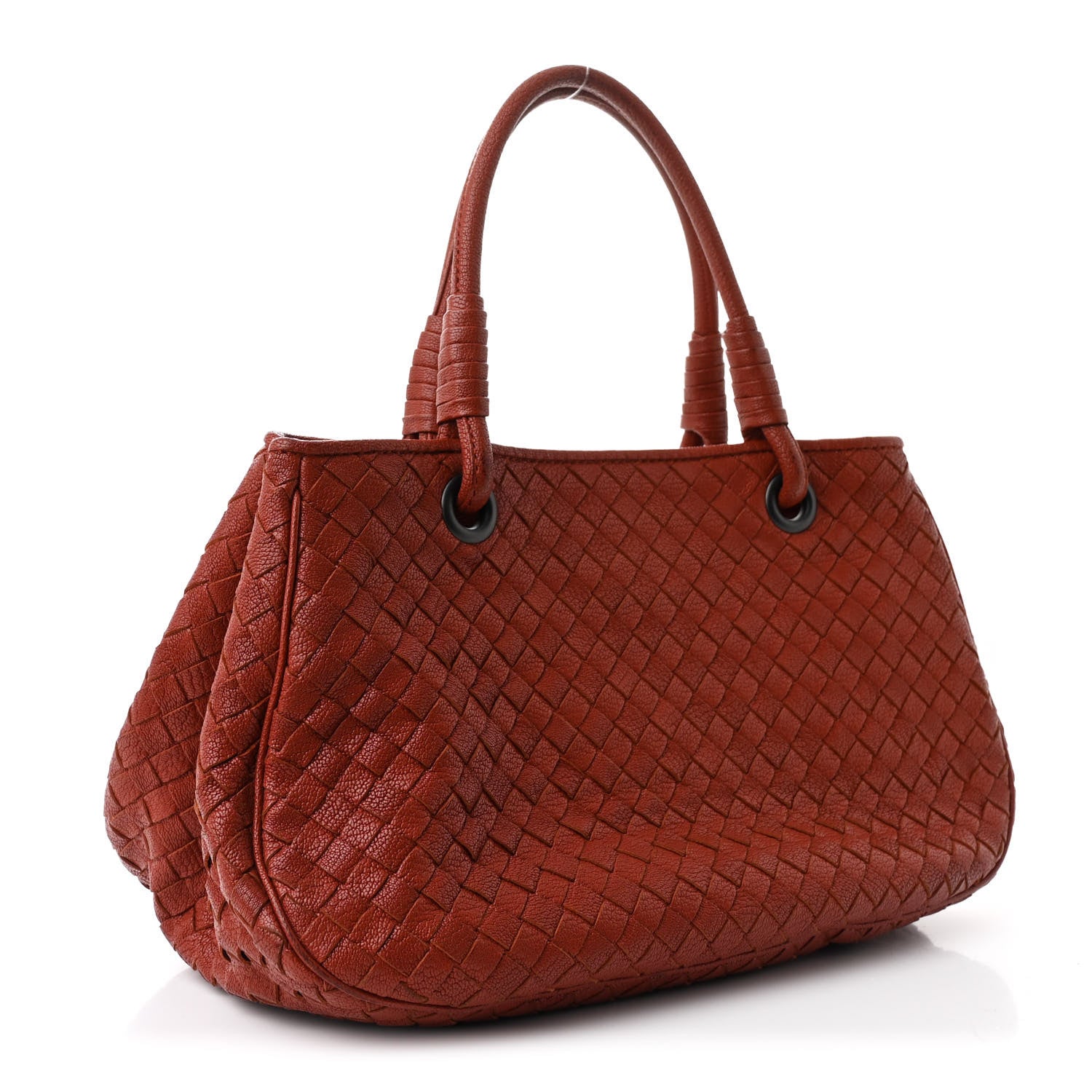 Bottega Veneta Nappa Intrecciato Woven Tote Terracota 3 of 11