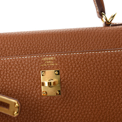 Hermes Togo Kelly Retourne 25 Gold 8 of 11