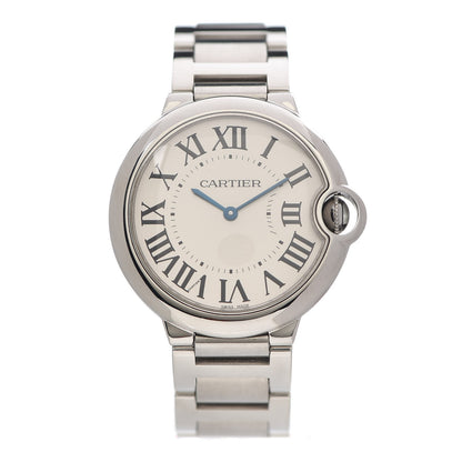 Cartier Stainless Steel 36mm Ballon Bleu De Quartz Watch 1 of 5