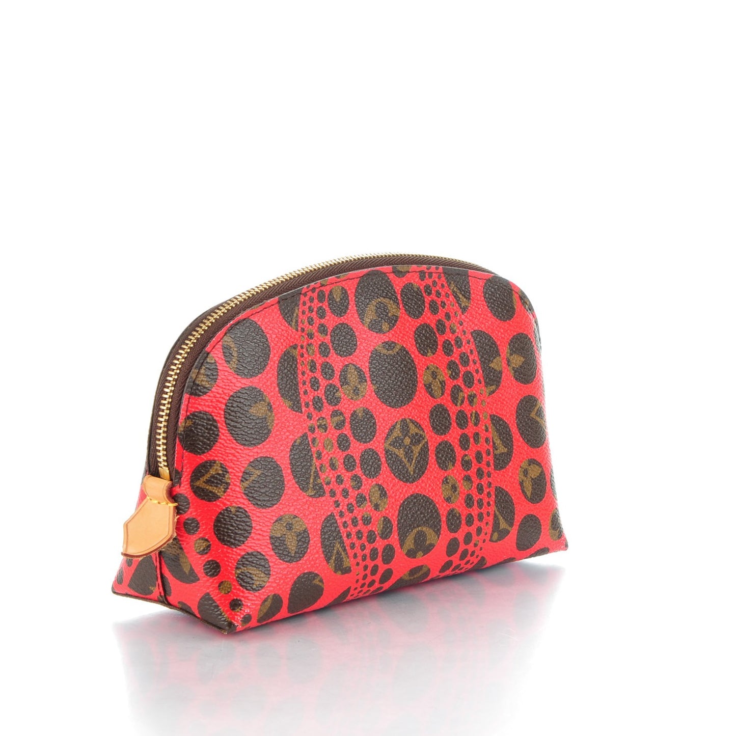 Monogram Kusama Pumpkin Dots Cosmetic Pouch Red
