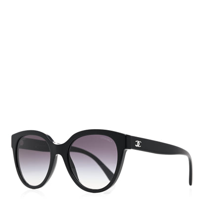 Chanel Acetate CC Butterfly Sunglasses 5414 Black Beige 1 of 7